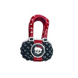 Monster High Frankie Stein G1 Purse Bag Black Red Skull Mattel 2008 Accessory
